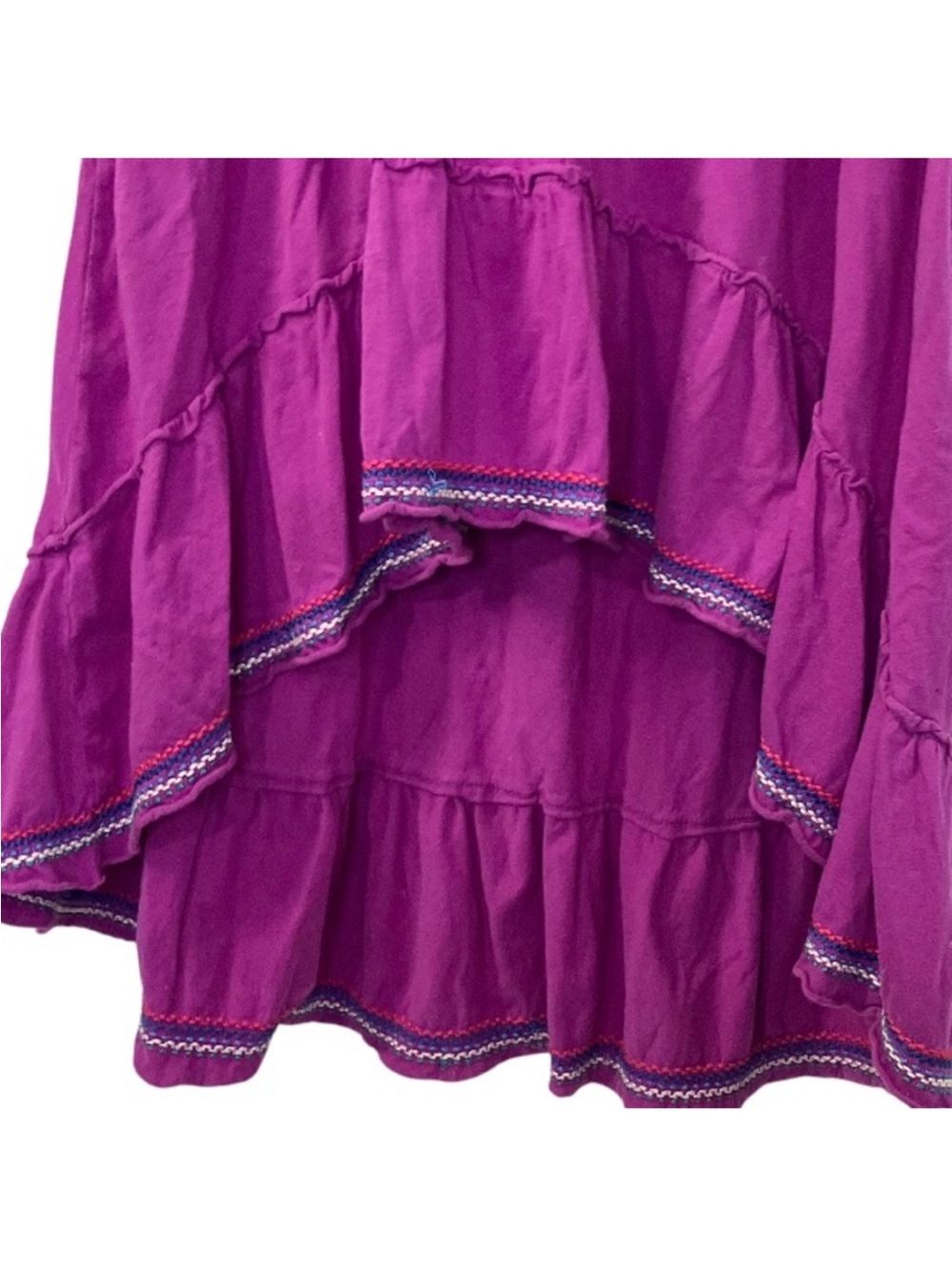 Johnny Was Purple Embroidered Scoop-Neck Midi Dress - Picture 3 of 6